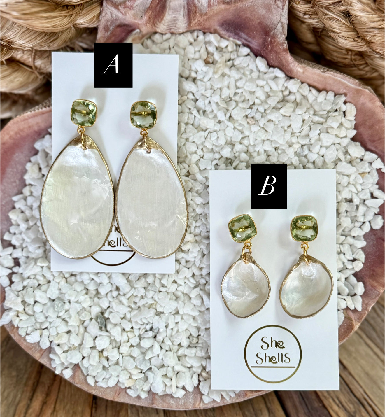 Gemstone Oyster - Light Green
