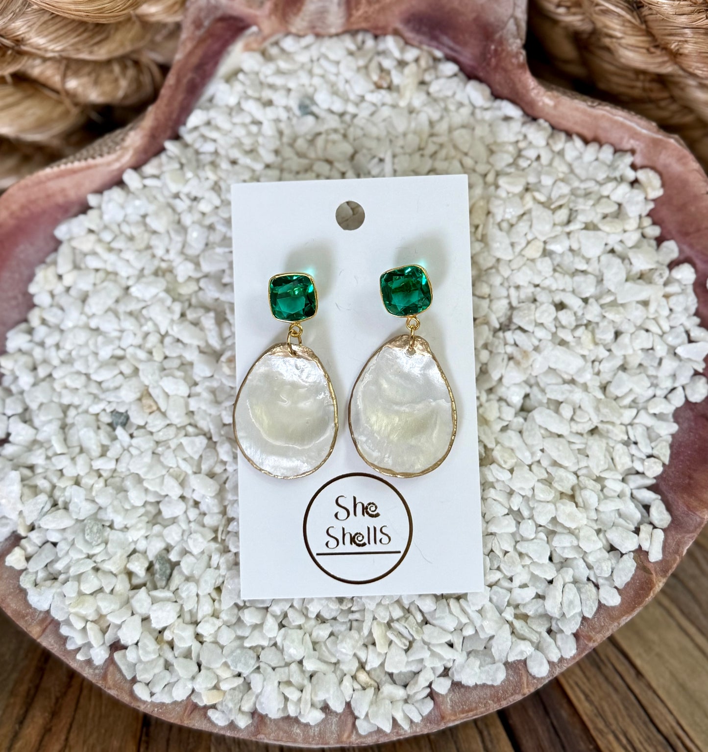 Gemstone Oyster - Deep Green